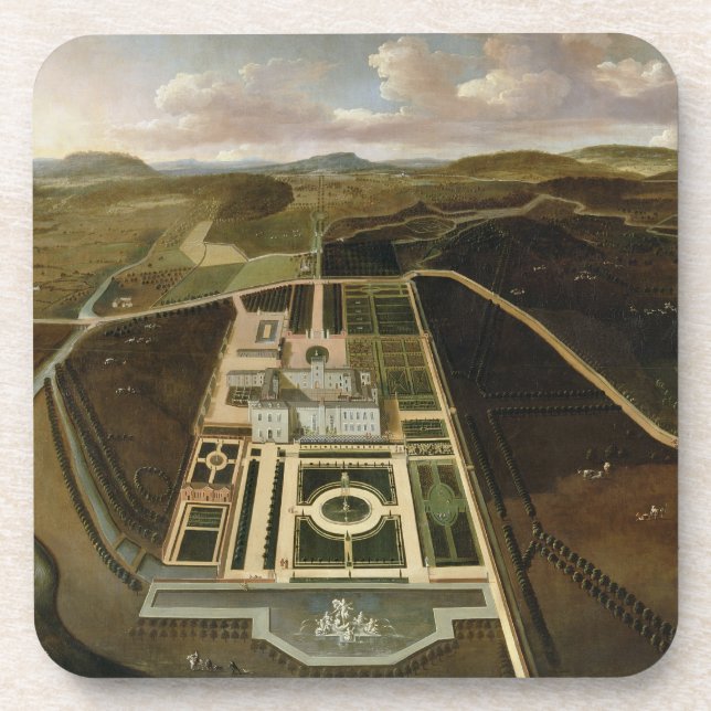 Dessous-de-verre Perspective du sud de Hampton Court, (Devant)