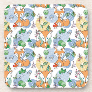 Dessous-de-verre Petit motif mignon de Fox