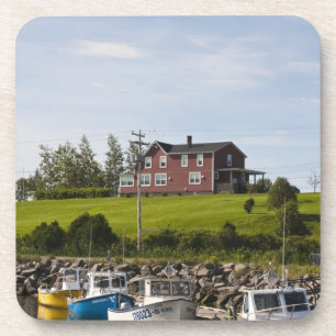 Dessous-de-verre Petit village de pêcheurs près de Grande-Rivière,