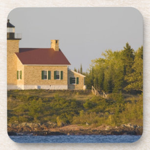 Dessous-de-verre Phare du lac Supérieur près du port de Copper