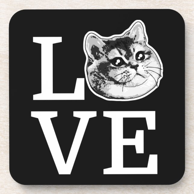 Dessous-de-verre Philly Love Cat (Devant)