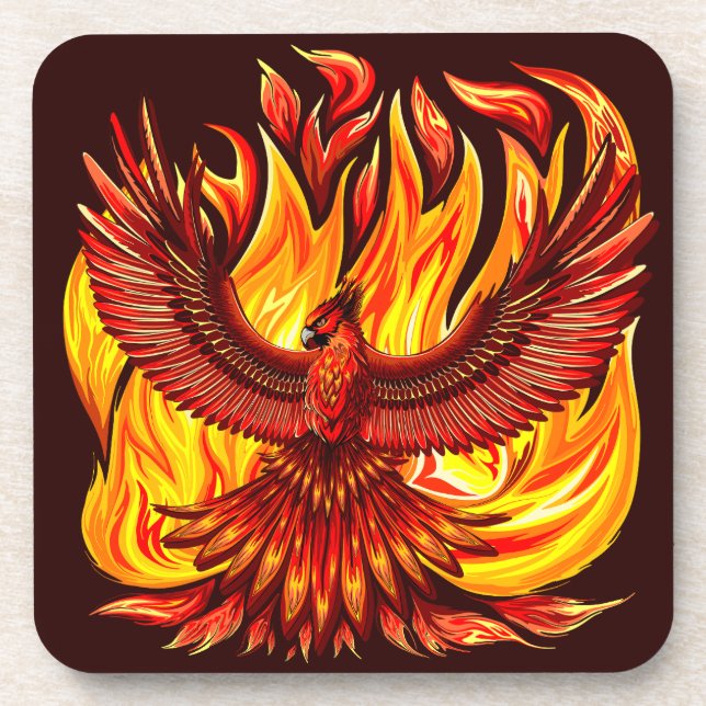 Dessous-de-verre Phoenix mythologique immortelle Créature (Devant)