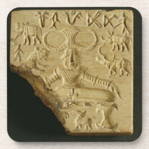 Dessous-de-verre Phoque de Pasupati de stéatite, Mohenjodaro,