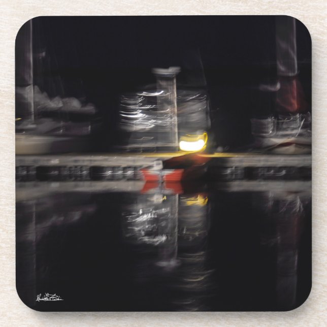Dessous-de-verre photo abstraite, bateaux (Devant)