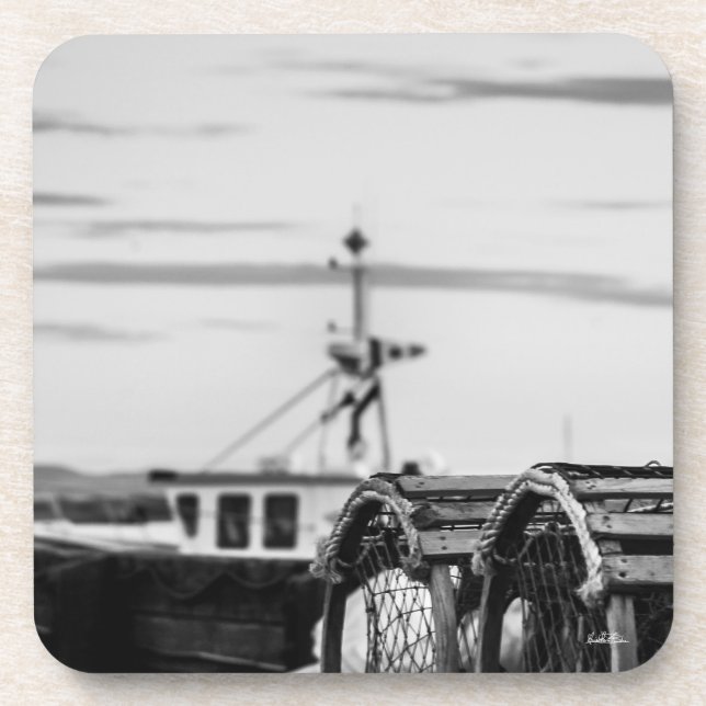 Dessous-de-verre photo bateau de pêche (Devant)