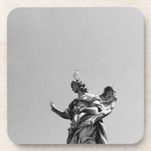 Dessous-de-verre Photo simple et moderne de mouette sur la statue