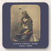Photo vintage Native American Lakota Indian Chief