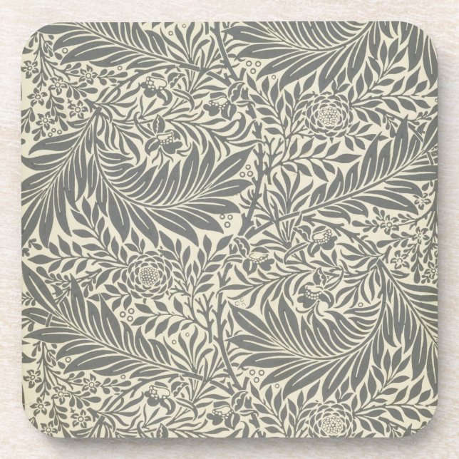 Dessous-de-verre Pied-d'alouette, conception de papier peint, 1872 (Devant)