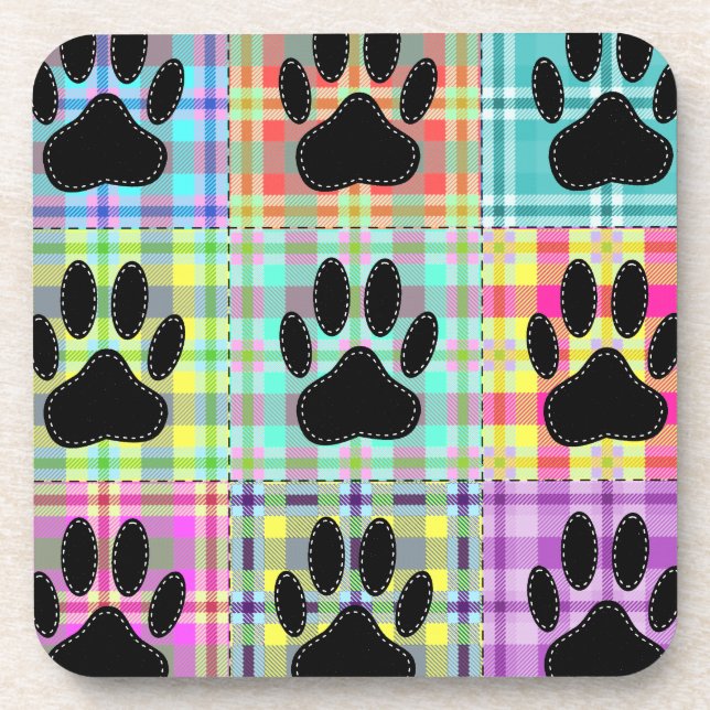 Dessous-de-verre Pied Motif de chien (Devant)