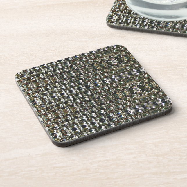 Dessous-de-verre Pierres de diamants strass (Côté gauche)