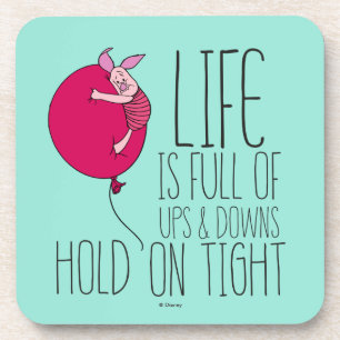 Dessous-de-verre Piglet  La vie est pleine d'Ups & Downs