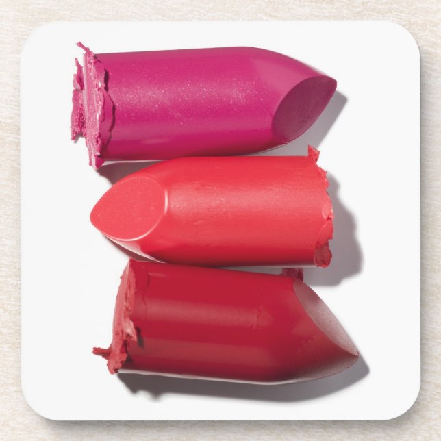 Dessous-de-verre Pile de rouge à lèvres cassé (Devant)