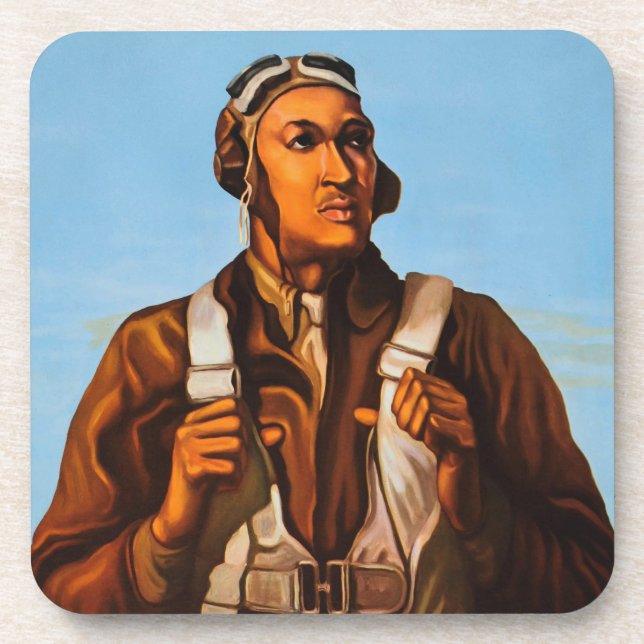 Dessous-de-verre Pilotes d'aviation afro-américains de 2ÈME GUERRE  (Devant)