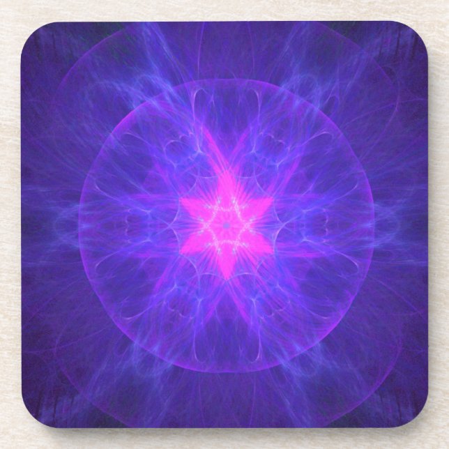 Dessous-de-verre Pink Magen David (Devant)