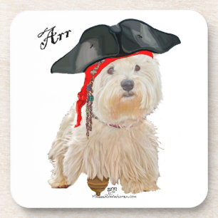 Dessous-de-verre Pirate Westie