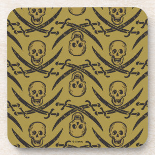 Dessous-de-verre Pirates des Caraïbes 5   Attention - Motif