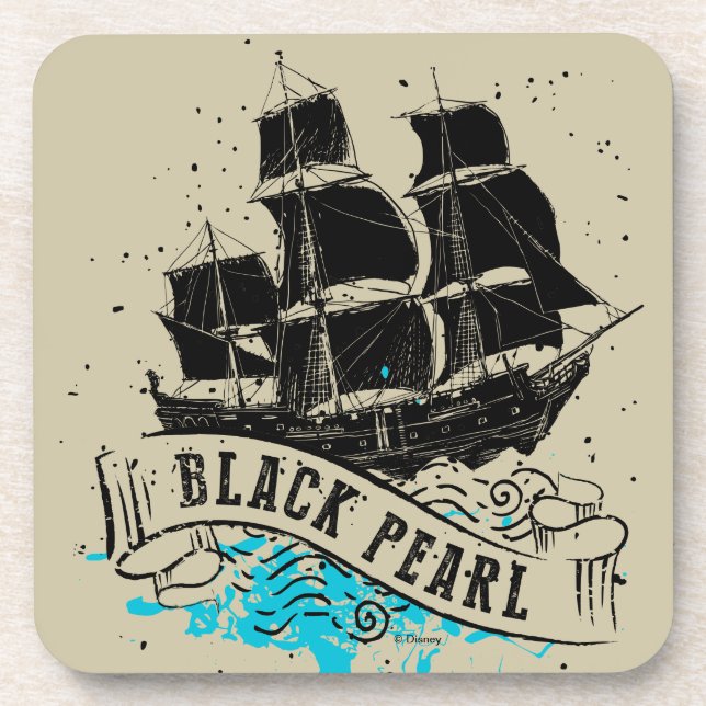 Dessous-de-verre Pirates des Caraïbes 5 | Black Pearl (Devant)