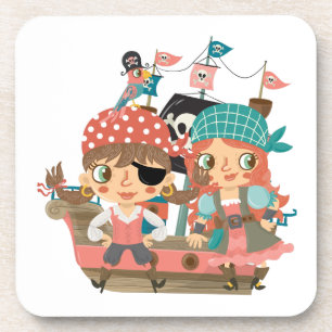 Dessous-de-verre Pirates Girly