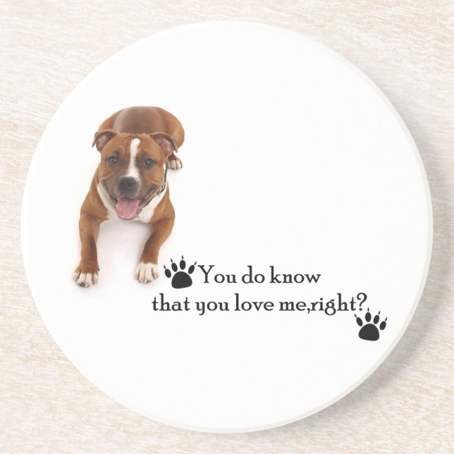 Dessous de verre Pitbull (Devant)