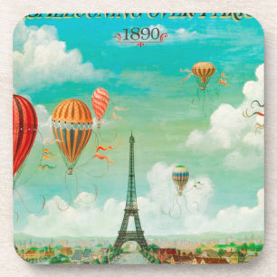 Dessous-de-verre PixDezines ballons vintages/eiffel/paris