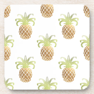 Dessous-de-verre PixDezines Faux Ananas Or/arrière - plan DO-IT-YOU