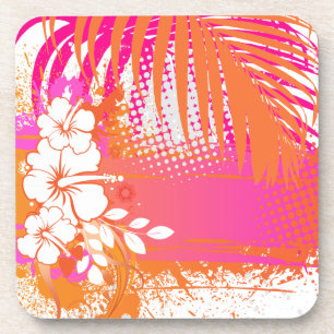 Dessous-de-verre PixDezines hibiscus/couleur de fond DIY