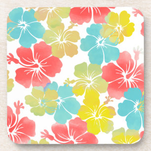Dessous-de-verre PixDezines hibiscus/fond DIY