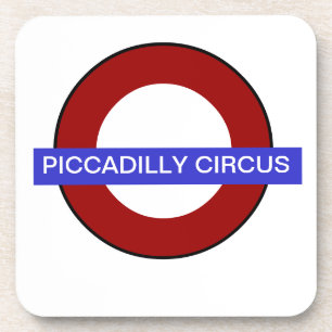 Dessous-de-verre PixDezines texte DIY/underground Piccadilly Circus