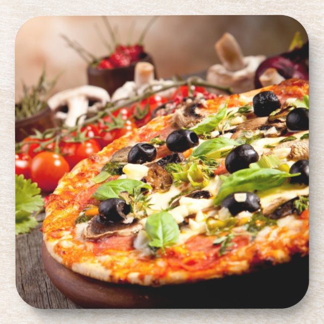Dessous-de-verre Pizza italienne fraîche (Devant)