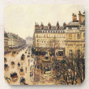 Dessous-de-verre Place du Théâtre Français, Paris Rain de Pissarro