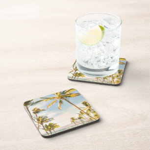 Dessous-de-verre Plage hawaïenne vintage PixDezines