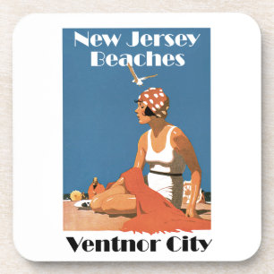 Dessous-de-verre Plages du New Jersey ~ Ventnor City