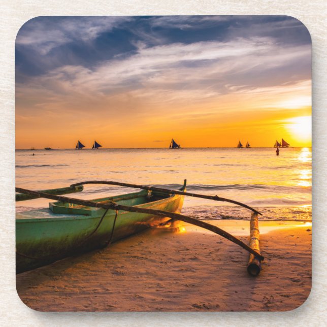 Dessous-de-verre Plages tropicales | Boracay's White Beach (Devant)