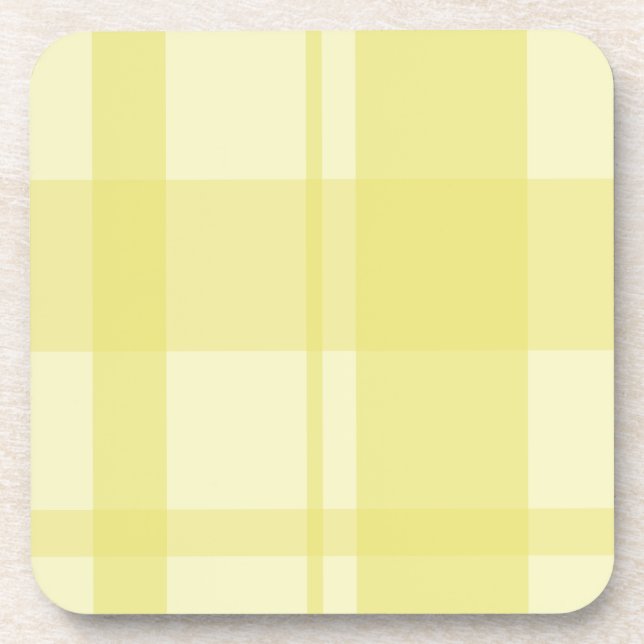 Dessous-de-verre plaid citron (Devant)