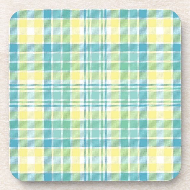 Dessous-de-verre Plaid en pastel (Devant)