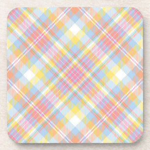 Dessous-de-verre Plaid en pastel de rayure
