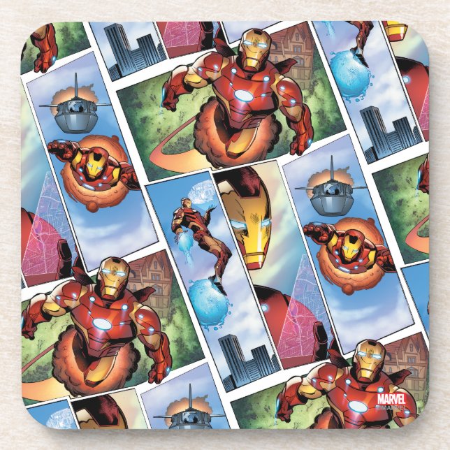 Dessous-de-verre Planches de Comics d'Iron Man (Devant)