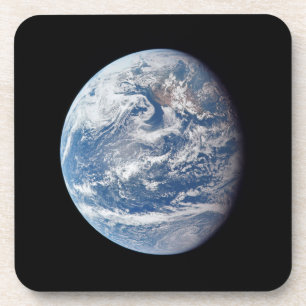 Dessous-de-verre Planète Terre Prise Par L'Équipage Apollo 11.