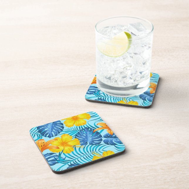 Dessous de verre plastique Palmes tropicales Impri (Côté Droit)