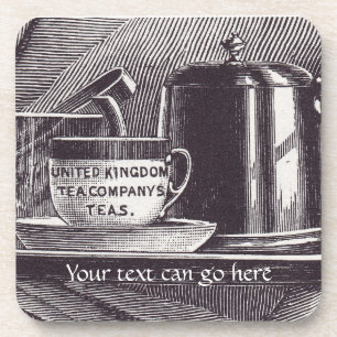 Dessous-de-verre Plateau de thé vintage