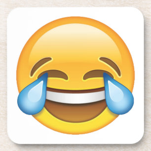 Dessous-de-verre Pleurer de rire Larmes de joie émoji