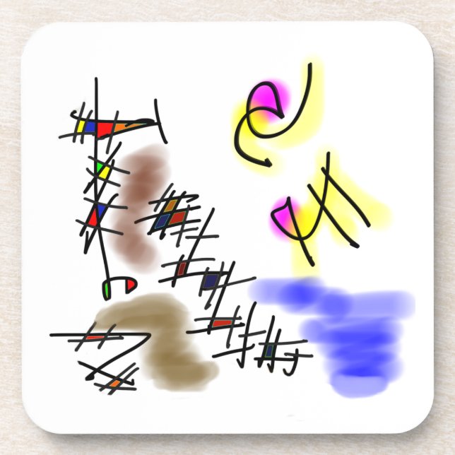 Dessous-de-verre plongeurs abstraits (Devant)