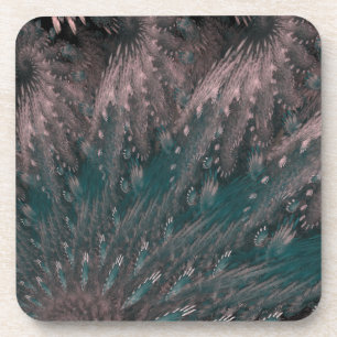 Dessous-de-verre Plumes roses et bleues