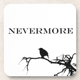 Dessous-de-verre Plus Raven Poem Edgar Allan Poe Citation