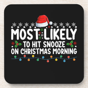 Dessous-de-verre Plus susceptible de cliquer sur snooze le matin de
