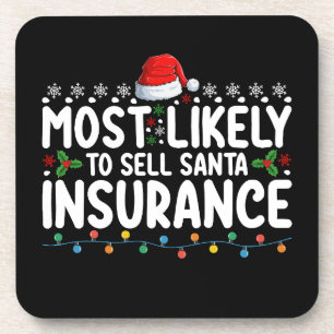 Dessous-de-verre Plus susceptible de vendre l'assurance de Noël à S