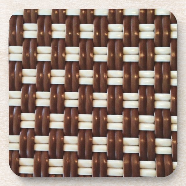 Dessous-de-verre Poids Brown et blanc (Devant)