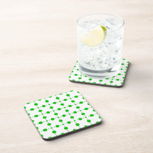 Dessous-de-verre Points verts, Motif à pois, Pois, Pointillé
