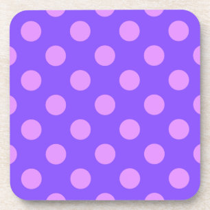 Dessous-de-verre Pois Lilac sur periwinkle