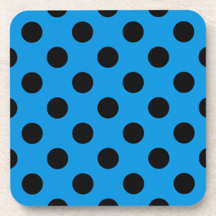 Dessous-de-verre Pois noirs sur bleu ciel
